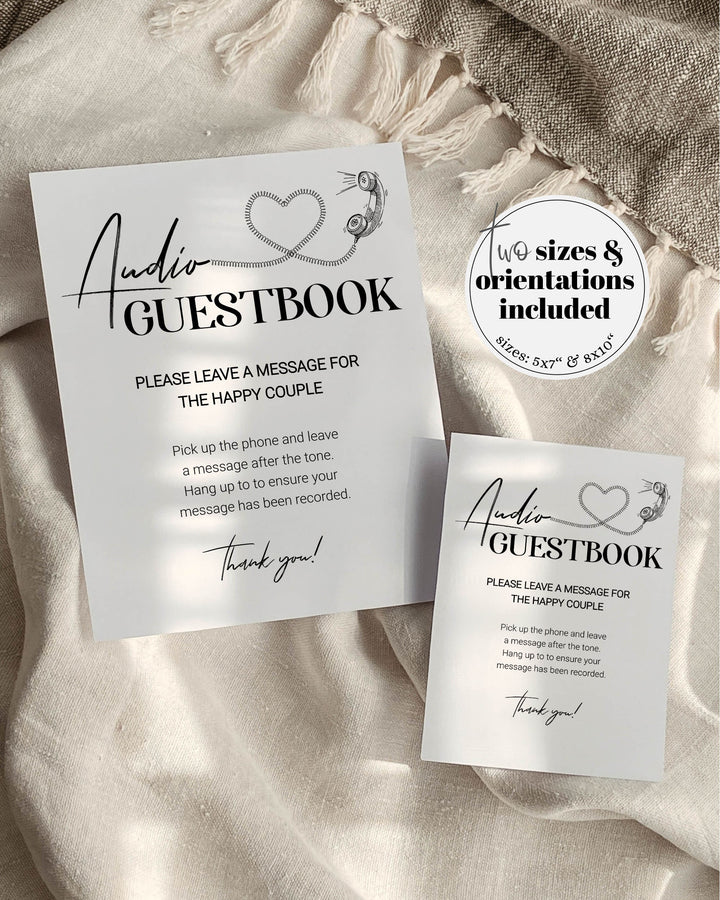 Audio Guest Book Sign - marryful