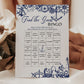 Find the Guest Bridal Bingo Game for Nautical Bridal Brunch or Baby Shower with a beach theme | Printable Template
