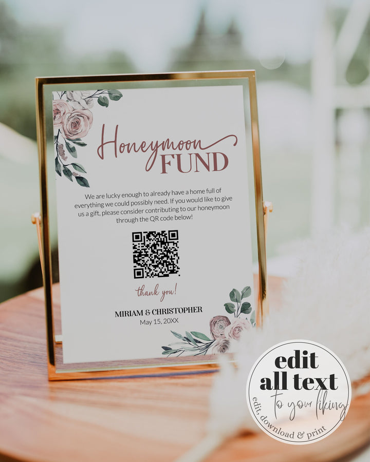 honeymoon-fund-sign-for-whimsical-wedding-with-blush-pink-roses-and-gr-marryful for Free Printable Honeymoon Fund Sign Honeymoon Fund Sign for Whimsical Wedding with Blush Pink Roses and Gr – marryful for Free Printable Honeymoon Fund Sign