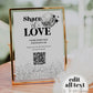 Capture the LOVE QR Code Sign for Disco themed retro Wedding | Share the Love Wedding Sign | Share Photos Decor | Printable Template  #065d