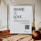 QR Code Sign "Capture the LOVE" for BOHO Wedding | Share the Love Wedding Decorations Sign | Share Photos Decor | Printable Template #023